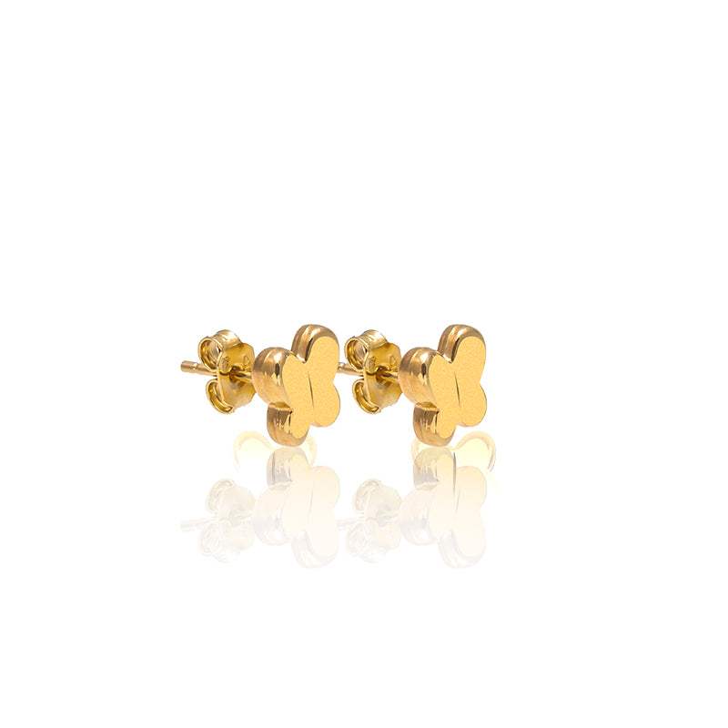 Butterfly Earrings in 18K Yellow Gold