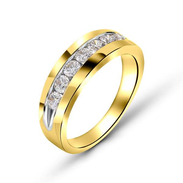 Alianza Oro Amarillo 14K con Diamantes 1.00CT