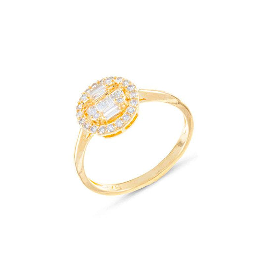 Anillo AVANT Circular con Diamantes Oro  Amarillo