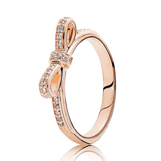 Anillo Pandora Rose Lazo Deslumbrante