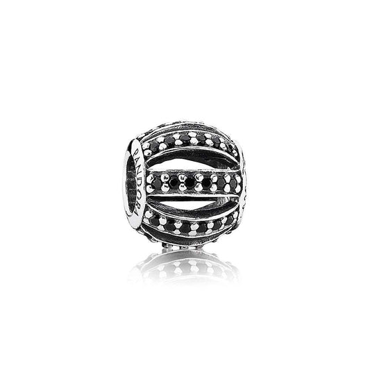 Charm Pandora Calado Pavé Negro 791115NCK