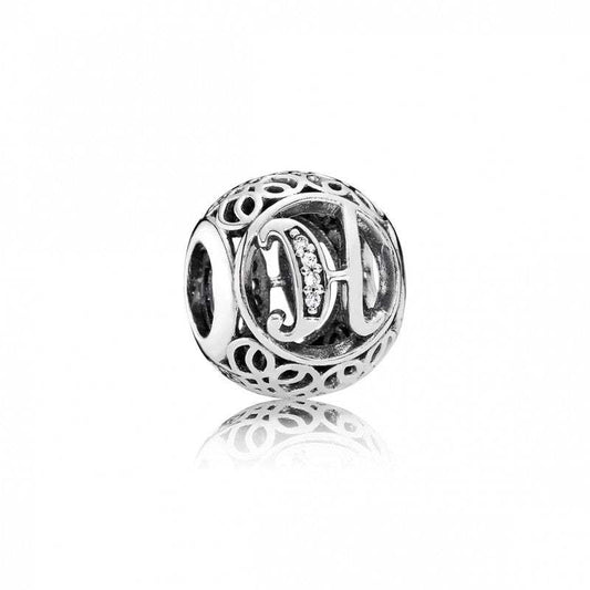 Charm Plata Circonita Letra H - 791852CZ - Pandora