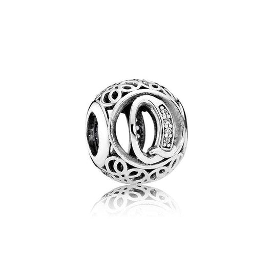 Charm Plata Circonita Letra Q - 791861CZ - Pandora