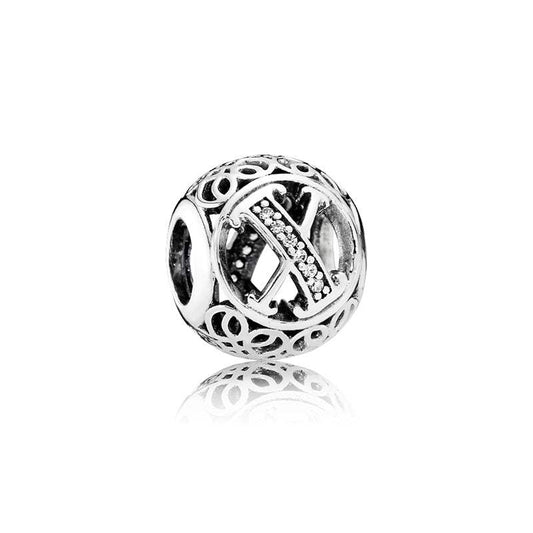 Charm Plata Circonita Letra X - 791868CZ -Pandora