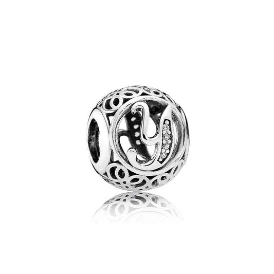 Charm Plata Circonita Letra Y - 791869CZ Pandora