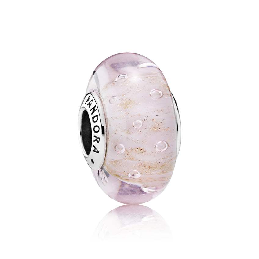 Charm Plata Murano Rosa Brillante 791670