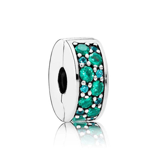 Clip Pandora Elegancia Mosaico Verde 791817MCZMX