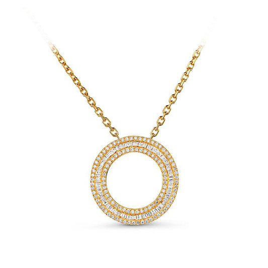 Colgante CIRCULO VIDA Oro Amarillo Diamantes