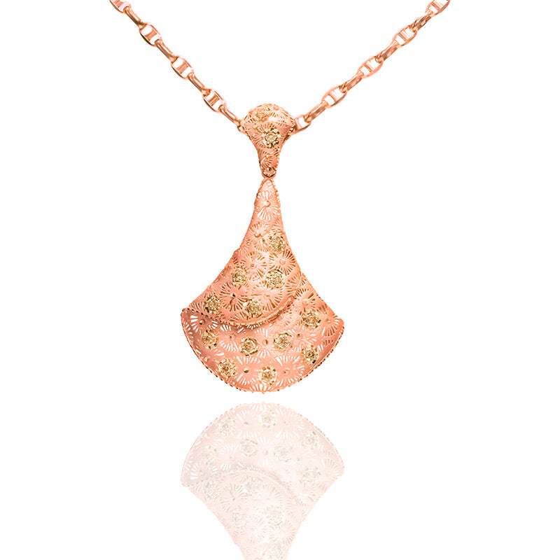 Colgante Colección Flamenco Oro Rosa 18k