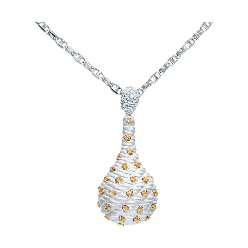 Colgante Oro Blanco 18K Colección Arabesque