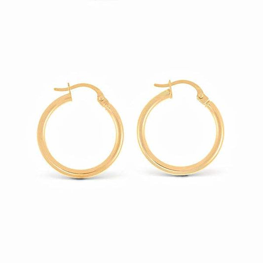 Criollas Oro Amarillo 18K - Aros Lisos