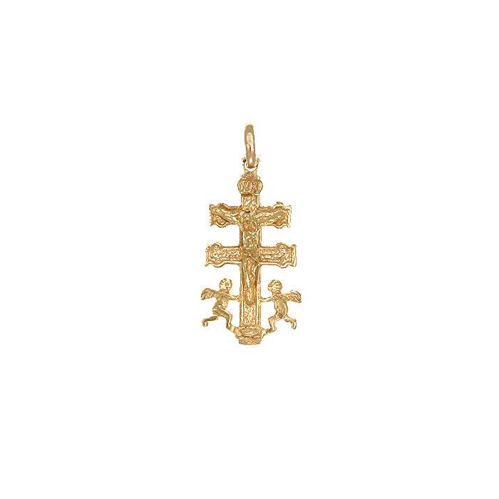 Cruz de Caravaca de Oro Amarillo 18k