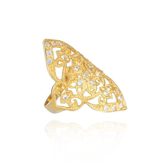 Lanzadera Mujer Circon Oro Amarillo 18k