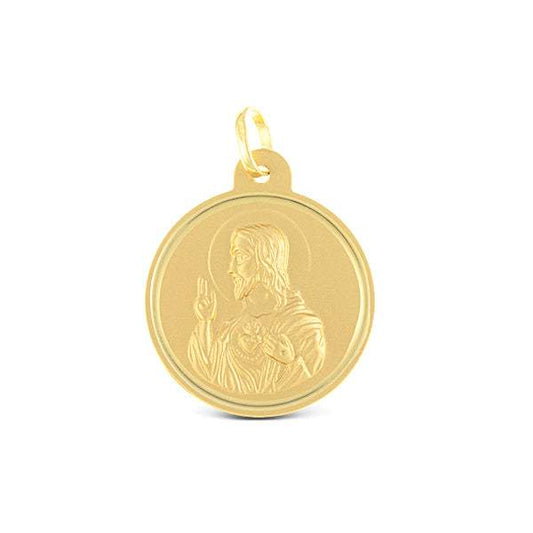 Medalla Escapulario Oro Amarillo 18k