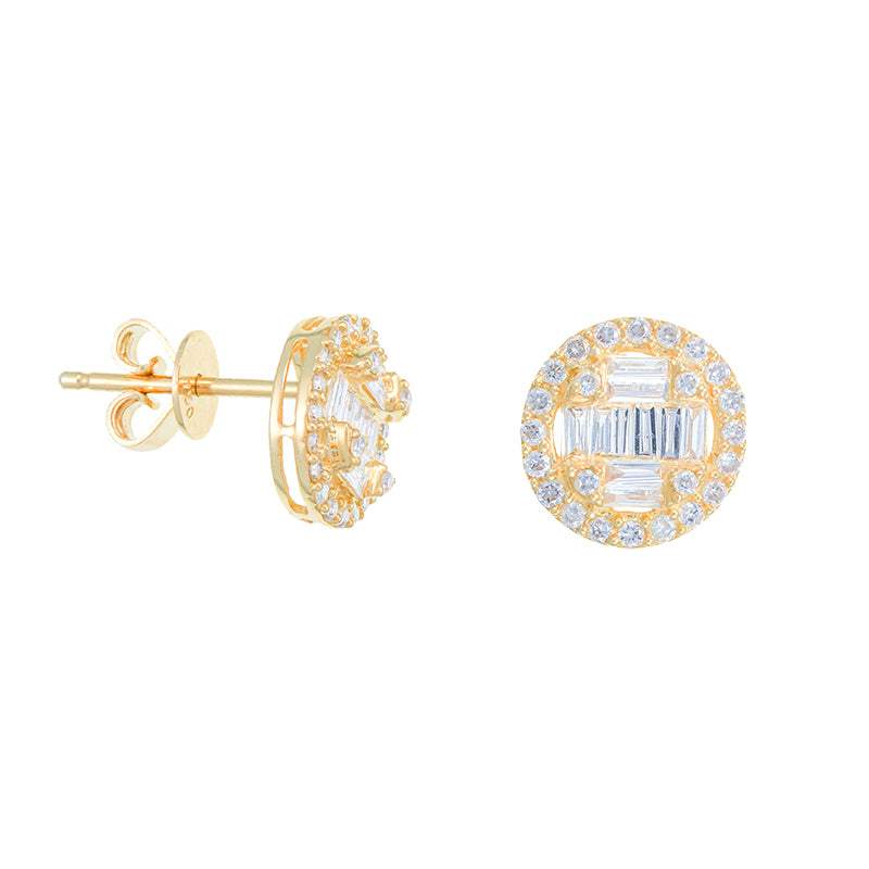 Pendientes AVANT Circular con Diamantes Oro 18K