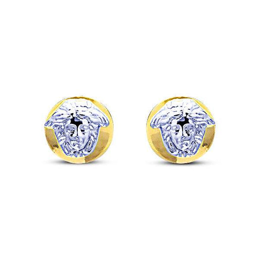 Pendientes Medusa Mini Oro 18k