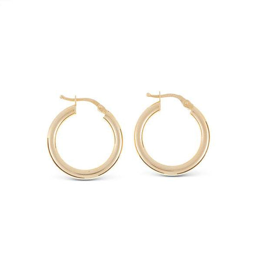 Pendientes de Aros 15mm Oro Amarillo 18K