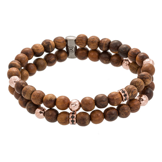 Pulsera De Madera de Sándalo Unisex