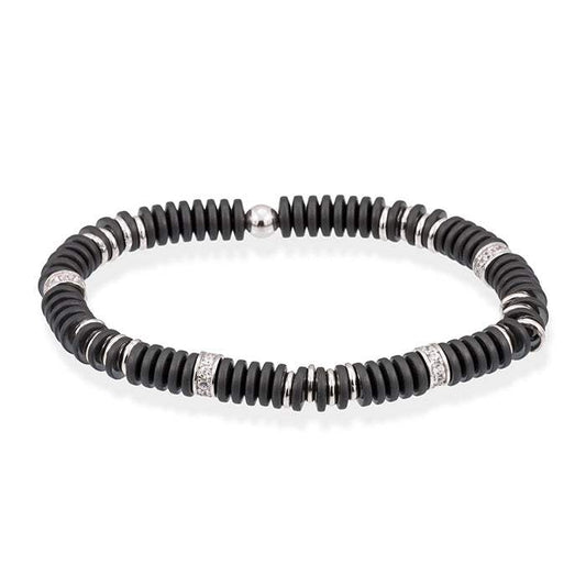 Pulsera MATT Gris en plata Marina Garcia Joyas