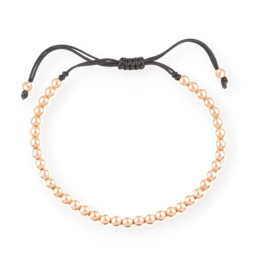 Pulsera Macramé Oro Rosa 18K joyeria sai online