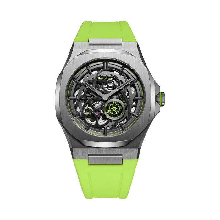 Reloj D1-Milano -SKeleton -Slice Lime -Automatico