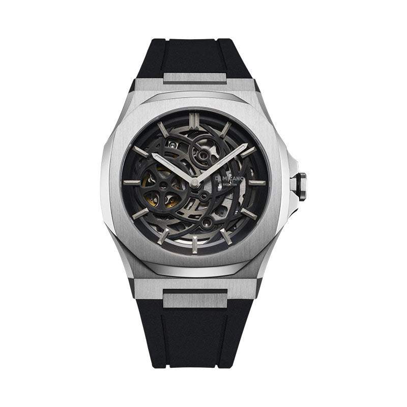 Reloj D1-Milano Skeleton Silver Automatico