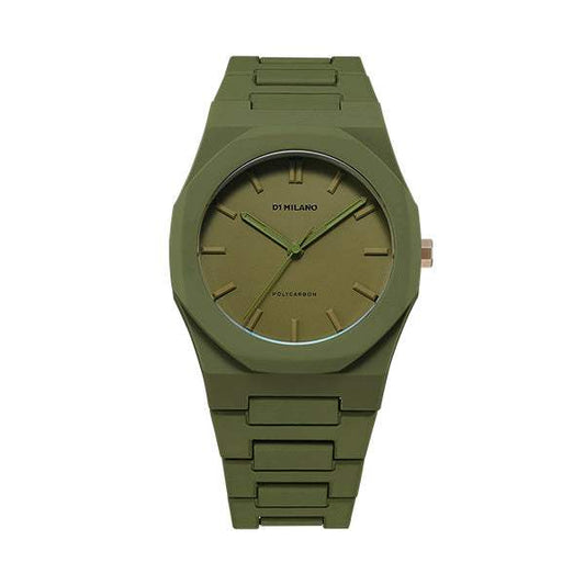 Reloj D1 Milano Polycarbon verde  D1-PCBJ22