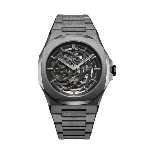 Reloj D1 Milano Skeleton Gun Metal D1-SKBJ11