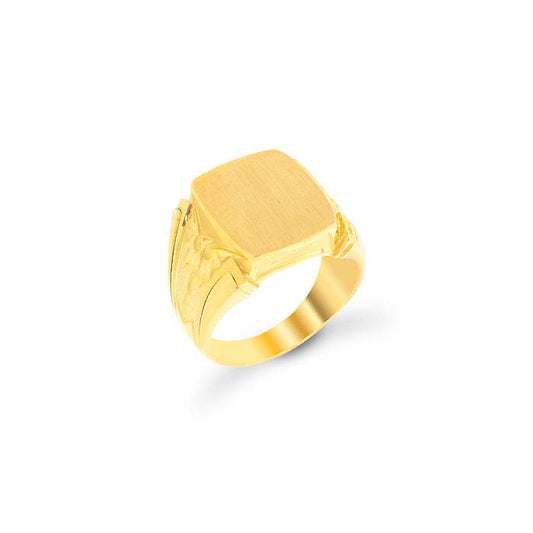 Sello Rectangular de Hombre Oro Amarillo 18k